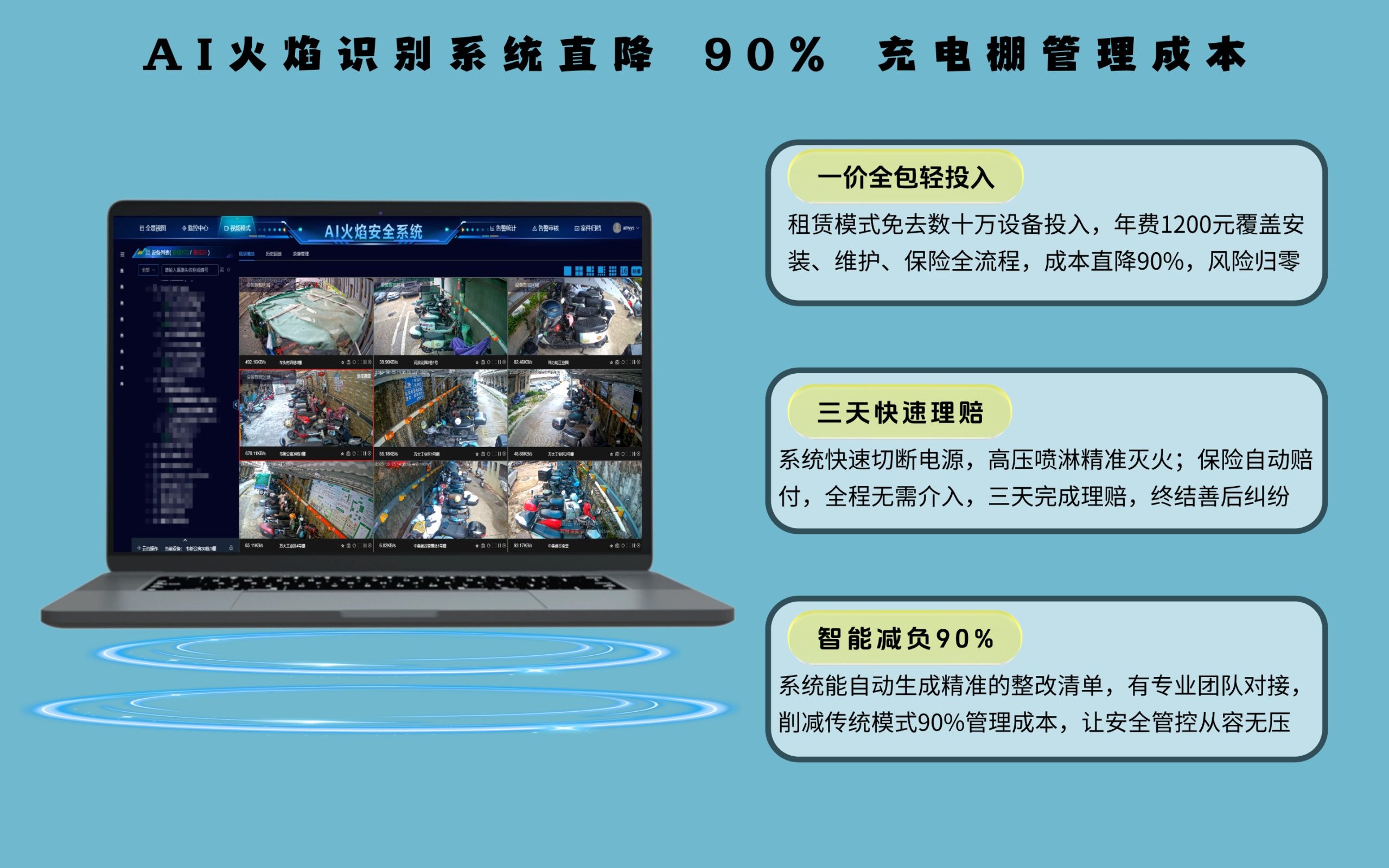 AI火焰识别系统直降 90% 充电棚管理成本 - 深圳市榕桑科技有限公司